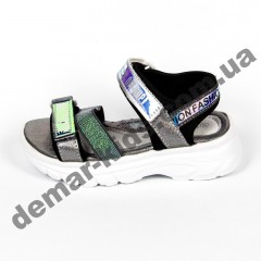 Детские босоножки Lilin Shoes B018-2-2 темное серебро